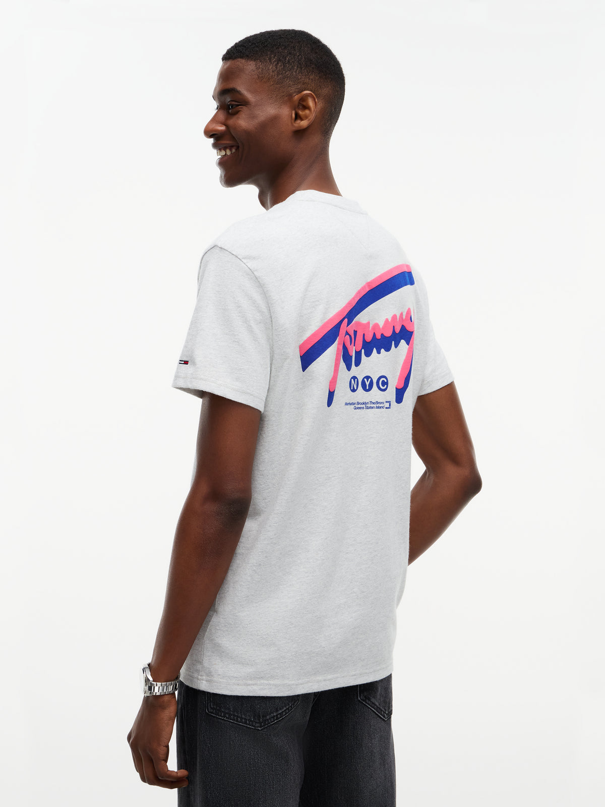 reg sign back print tee