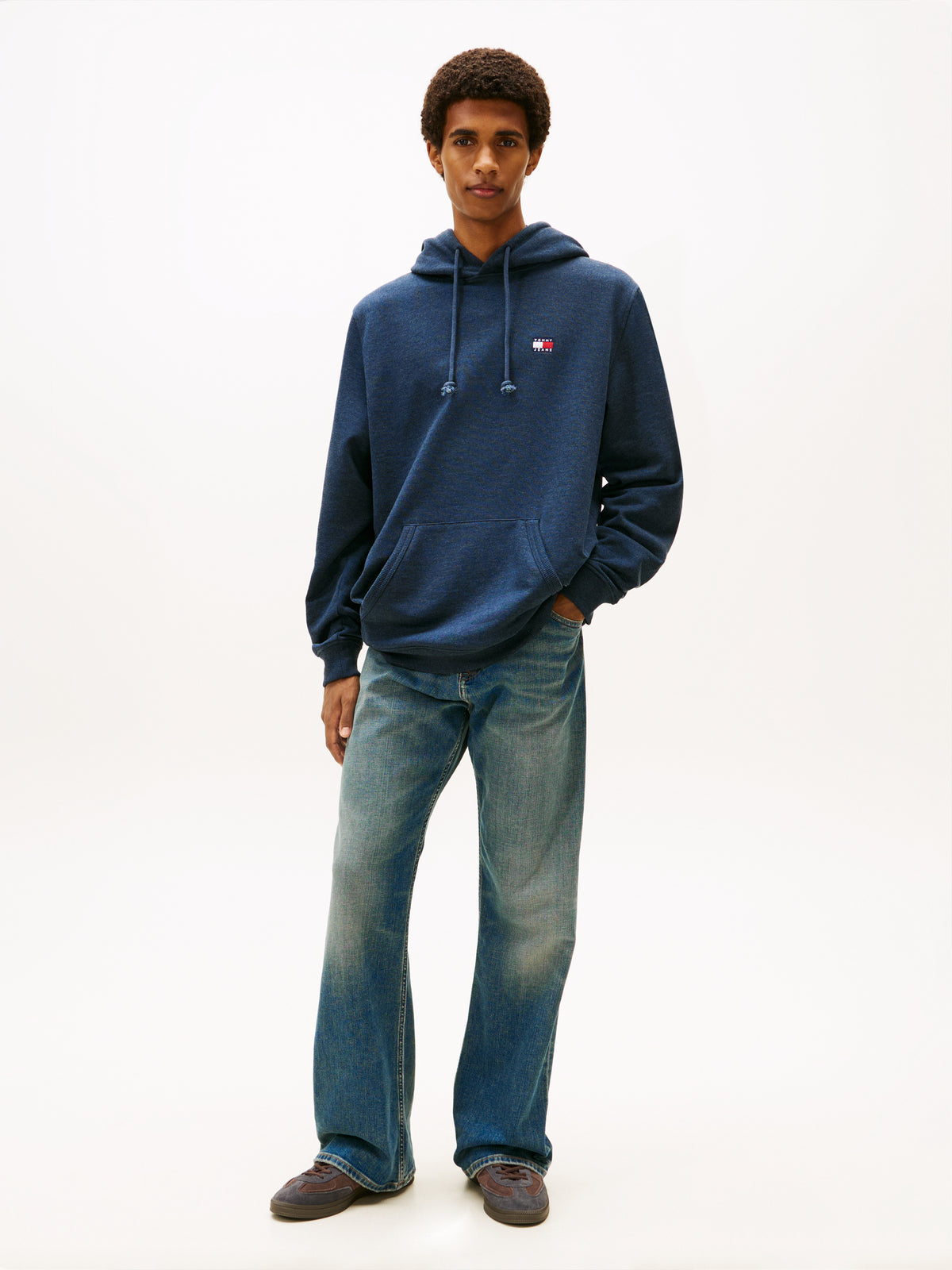 Tommy Jeans Regular Small Flag T-Shirt – Bright Blue
