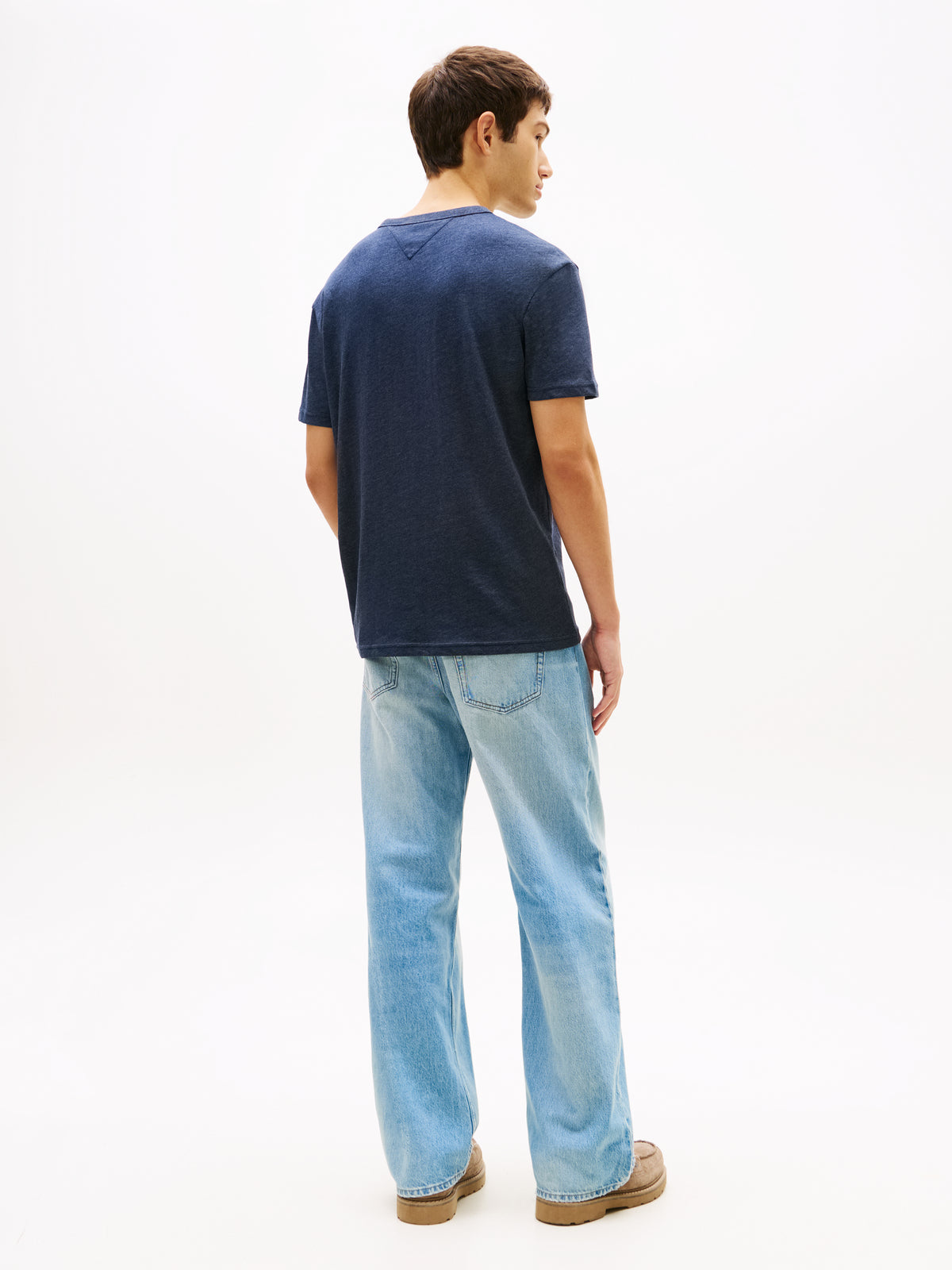 Tommy Jeans Tommy Badge Jersey Crew Neck T-Shirt – Navy