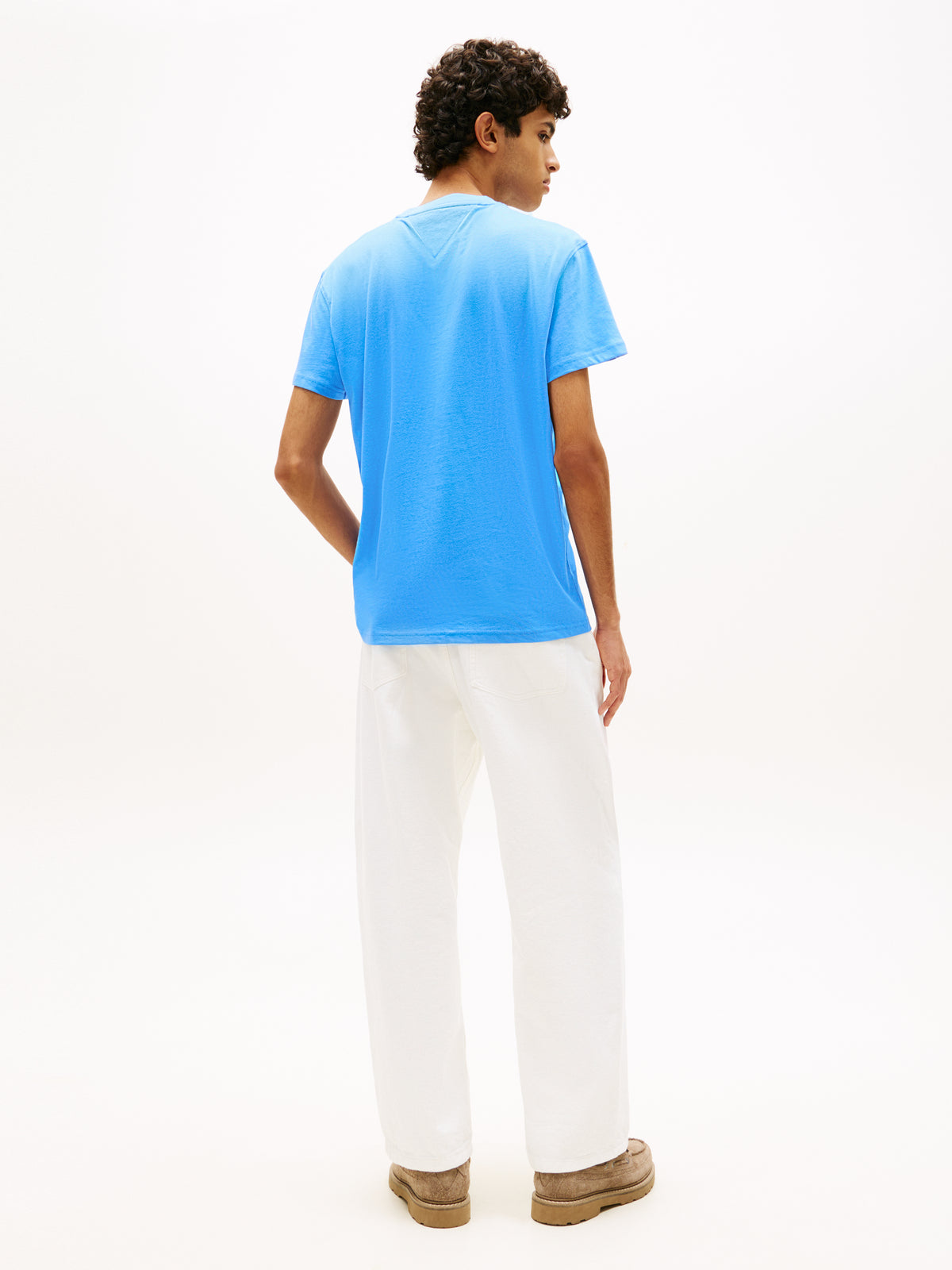 Tommy Jeans Regular Small Flag T-Shirt – Bright Blue