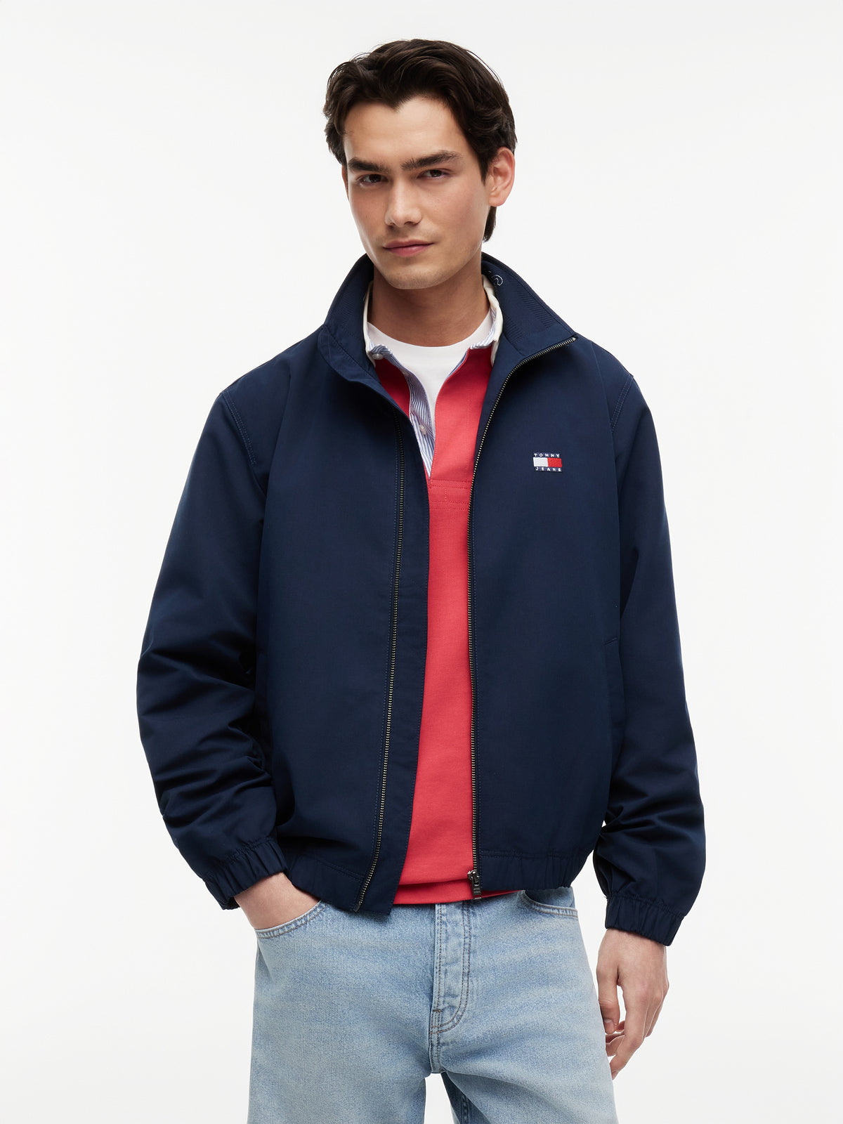 Tommy Jeans Essential Zip-Thru Jacket – Navy