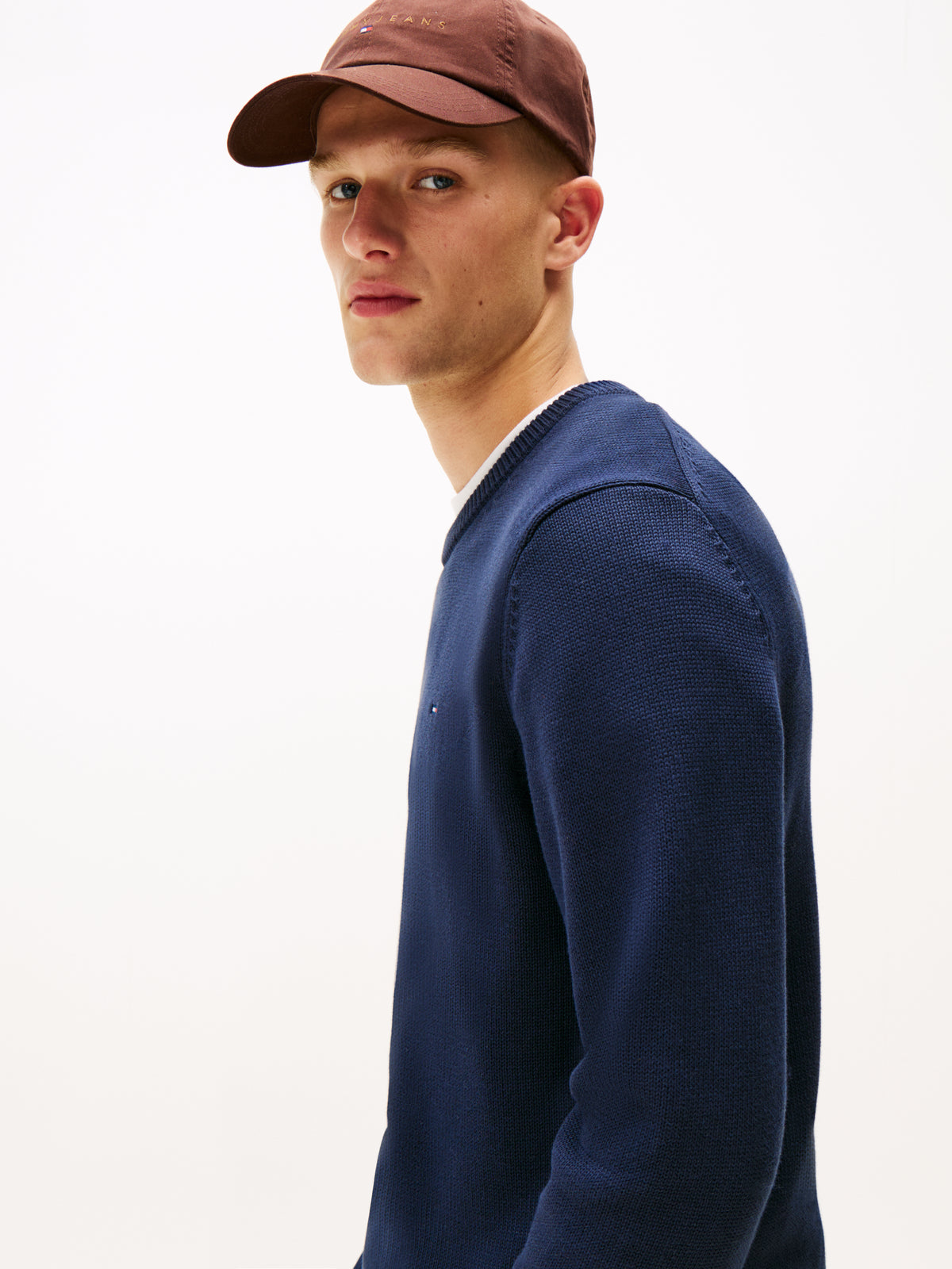 TJM Slim Sweater in dark night navy