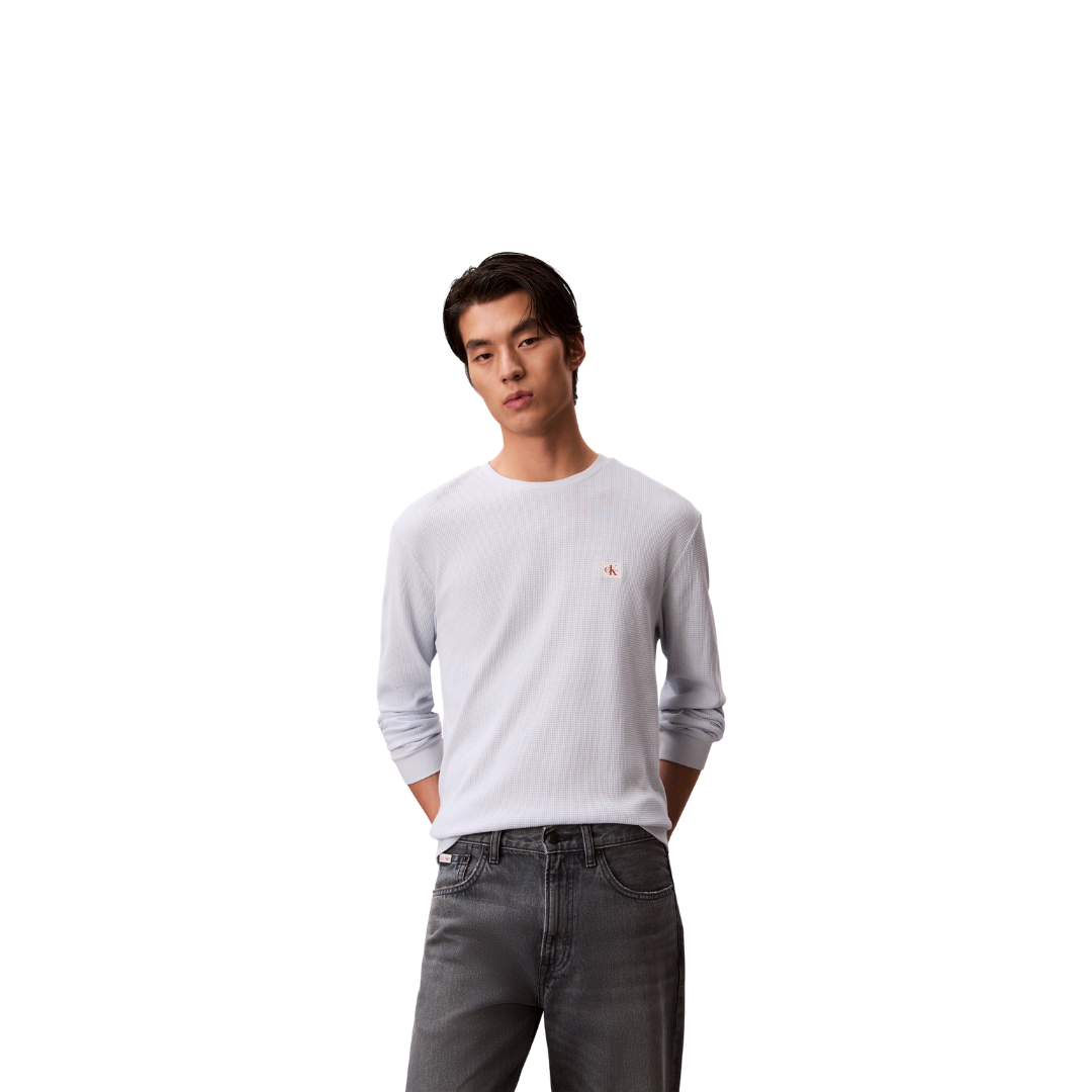 Waffle Badge Long Sleeve Tee