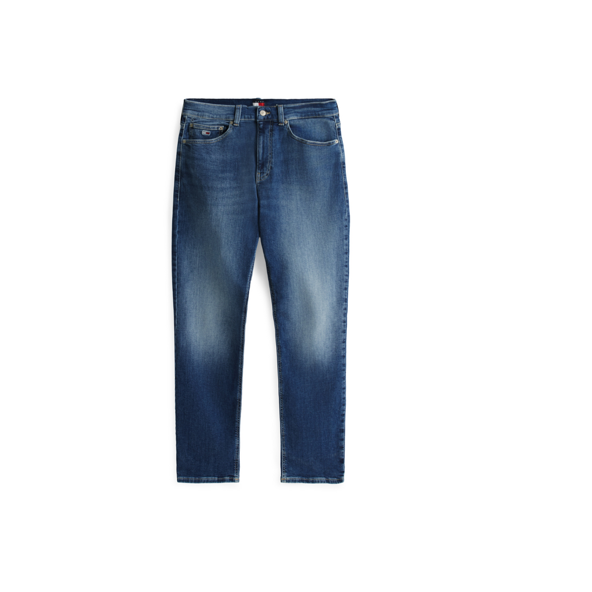 Tommy Jeans Ryan Slim Straight Jeans – Mid Blue Denim