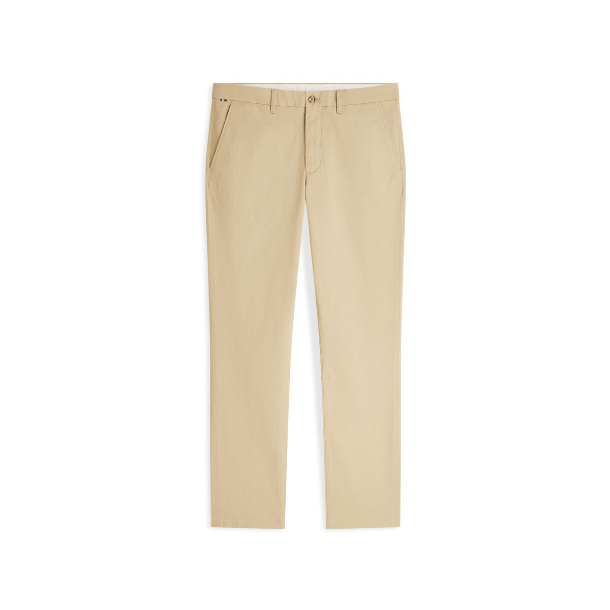 Tommy Hilfiger Denton Micro Print Straight Leg Chinos – Beige
