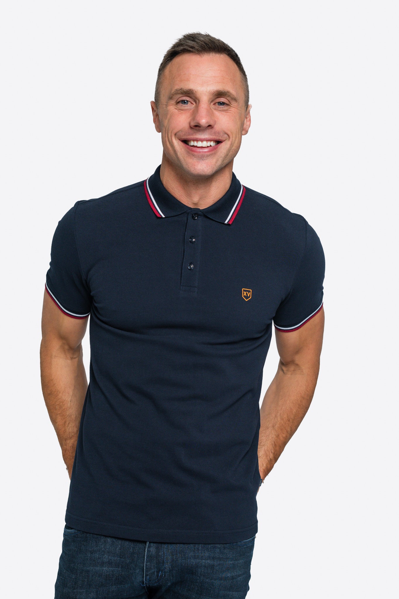 The XV Kings Ashborton Polo Shirt combines timeless style with modern comfort, making it an essential addition to your wardrobe. Made from high-quality fabric, this short sleeve polo shirt ensures breathability and ease of movement. With its sleek design and tailored fit, it’s perfect for casual outings or smart-casual occasions, offering a versatile look that transitions effortlessly.