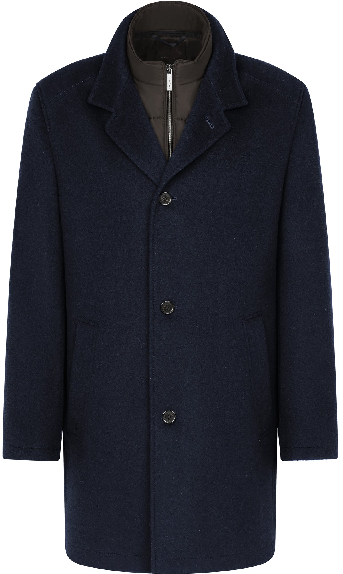 Bugatti Wool Overcoat brings timeless sophistication to your outerwear collection. Made from premium wool, this overcoat provides warmth and elegance, perfect for colder weather.