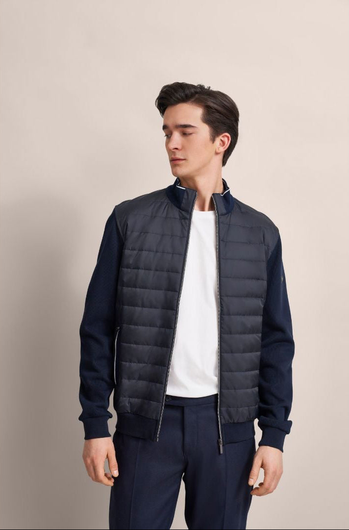 Bugatti Sweat Jacket in Navy