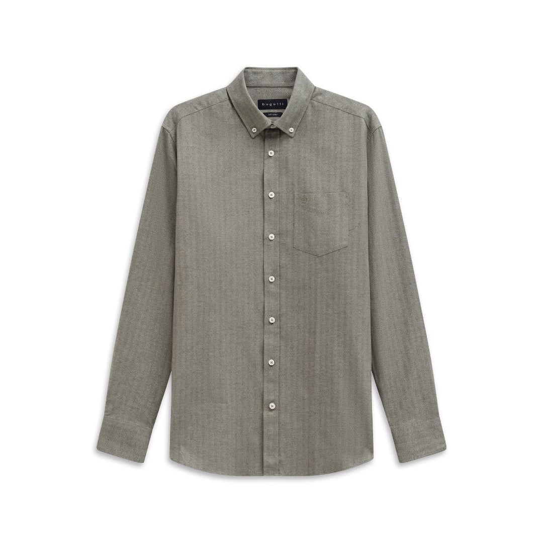 Men’s Bugatti Green Dress Shirt