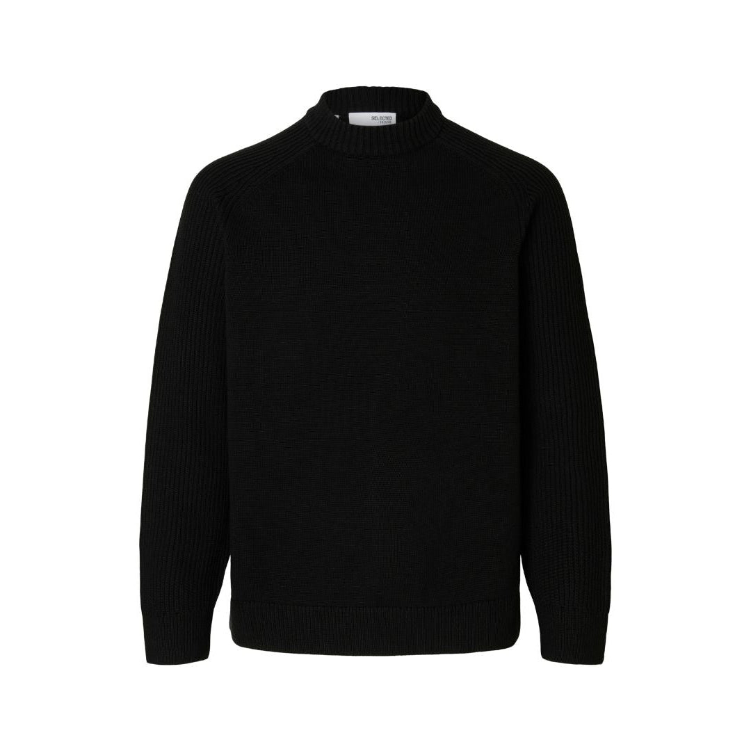 Selected Homme Knitted Pullover in Black
