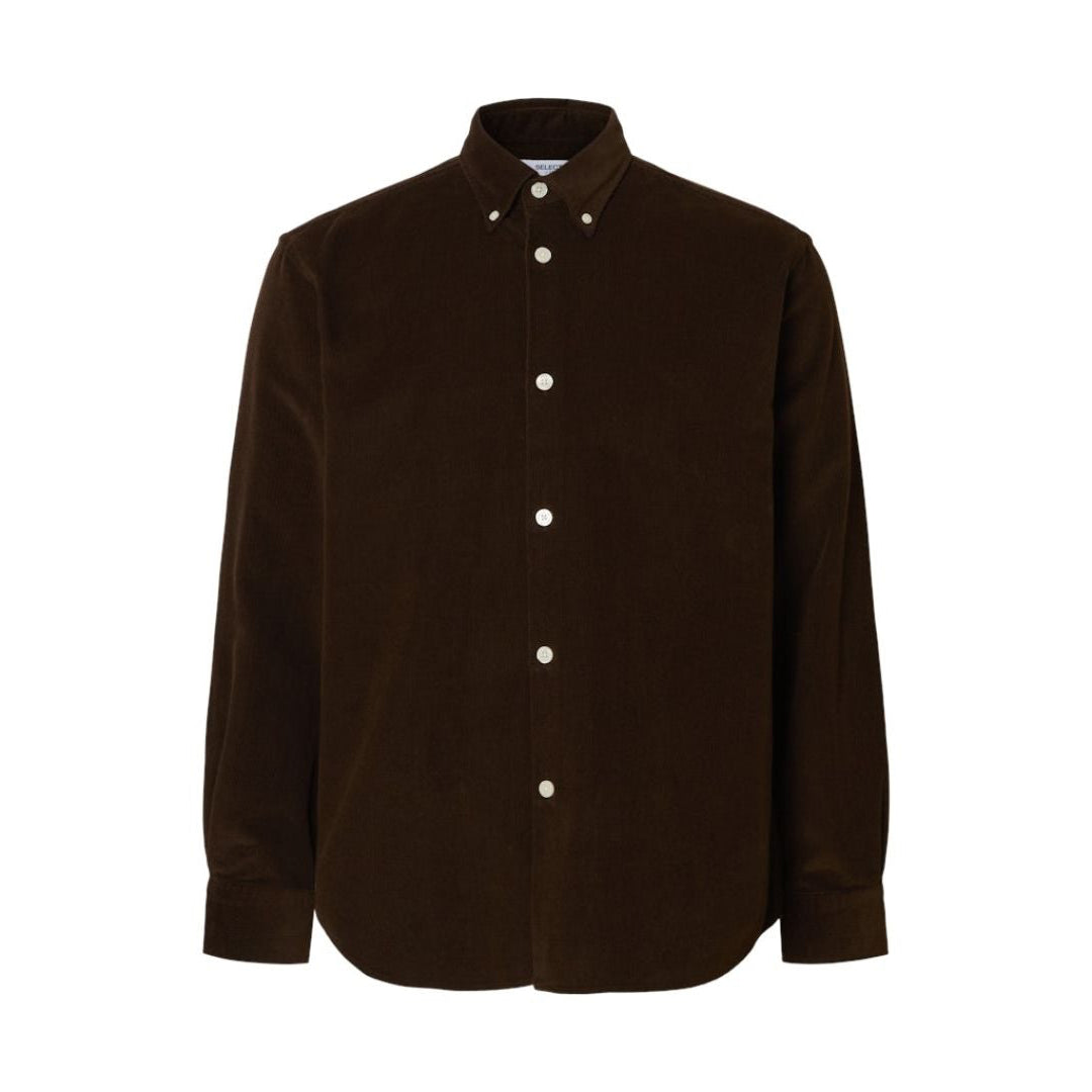 Selected Homme Long Sleeve Shirt - Demitasse