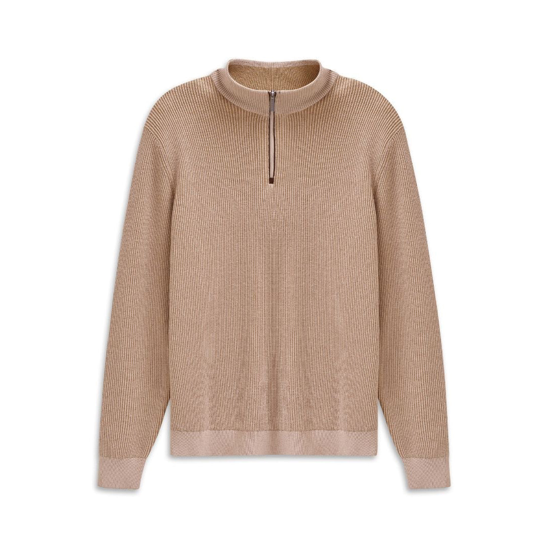 Men’s Bugatti Beige Knitted Pullover