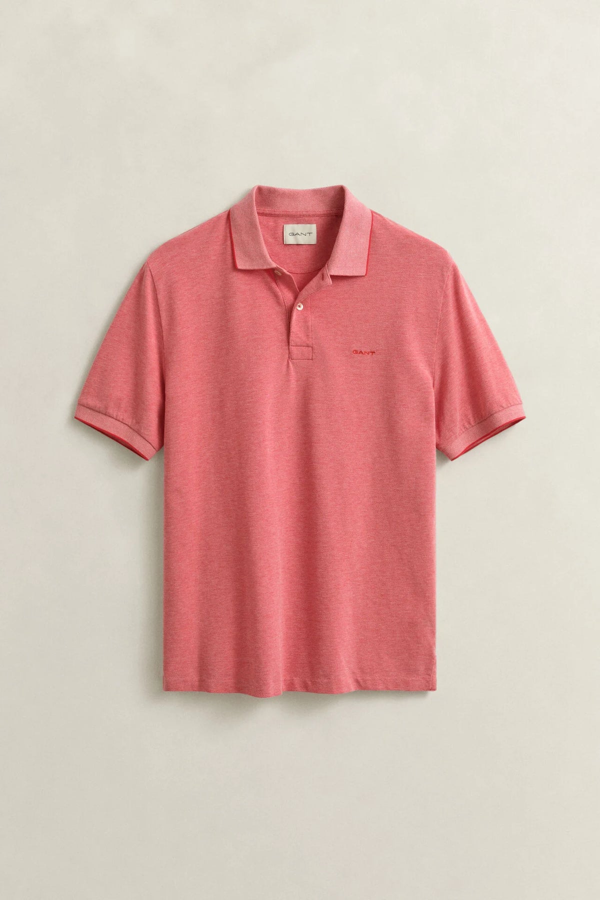 two tone short sleeve polo