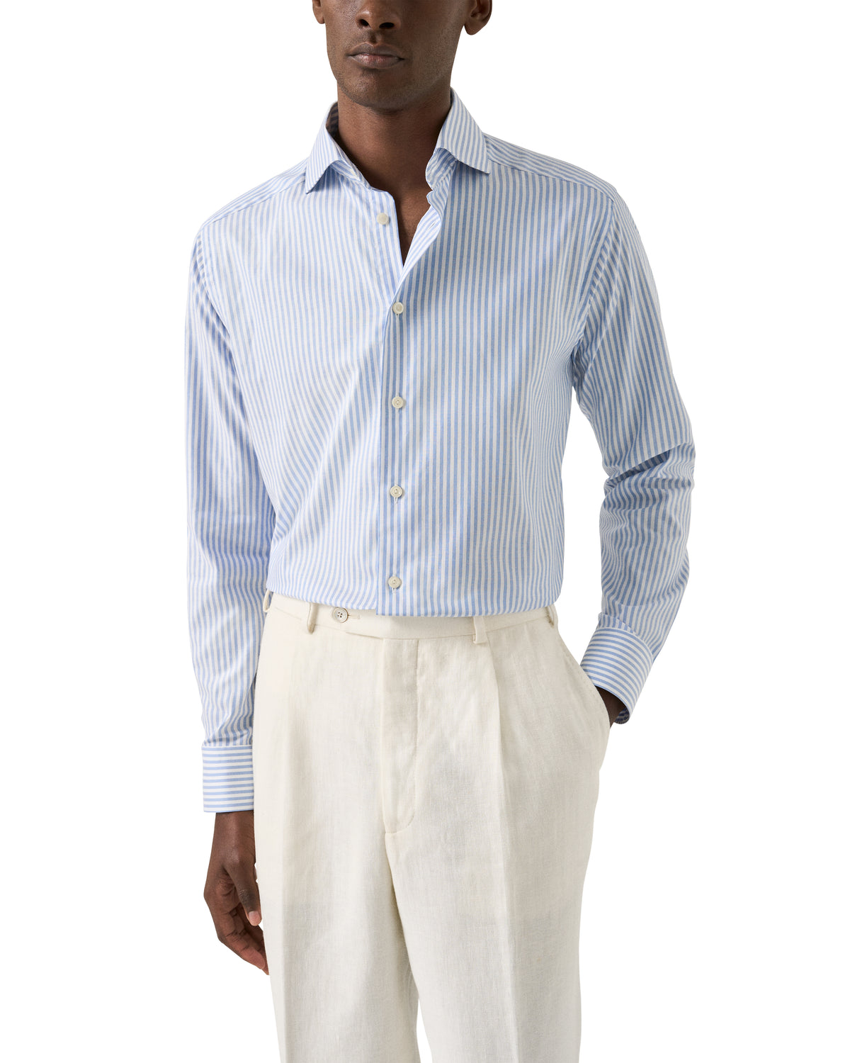 Stripe Oxford Slim Shirt