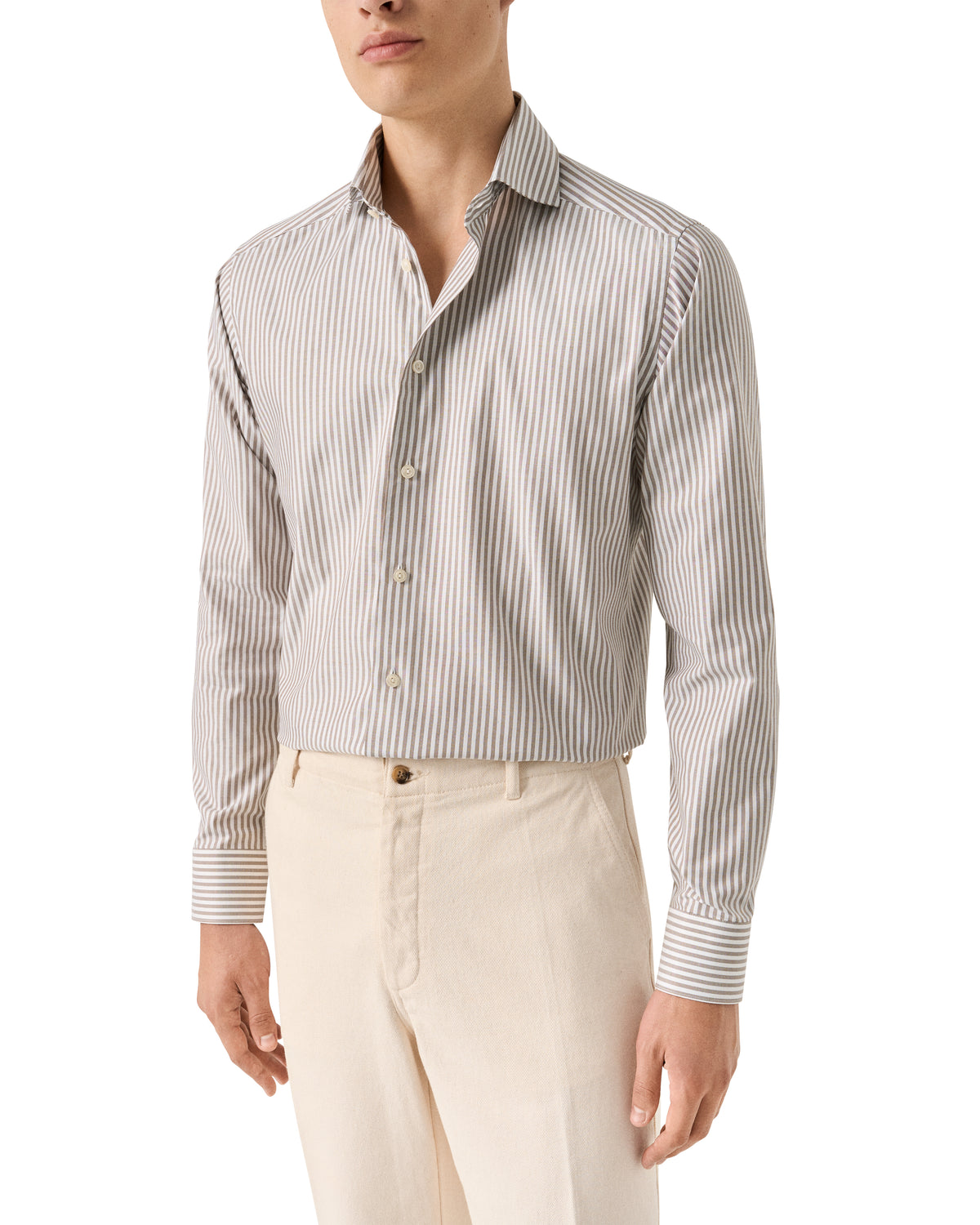 Stripe Oxford Slim Shirt