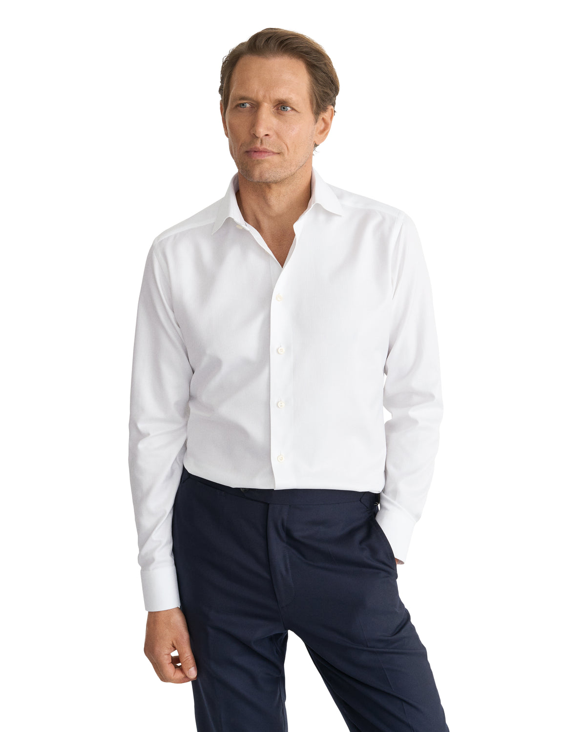 herringbone slim fit Shirt