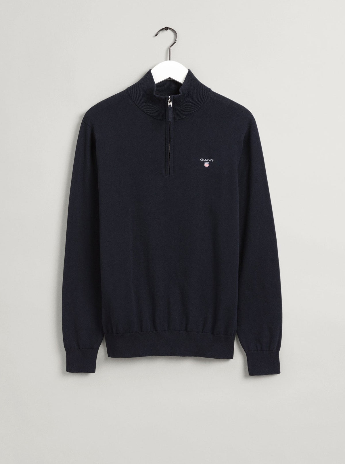 cotton half zip sweater