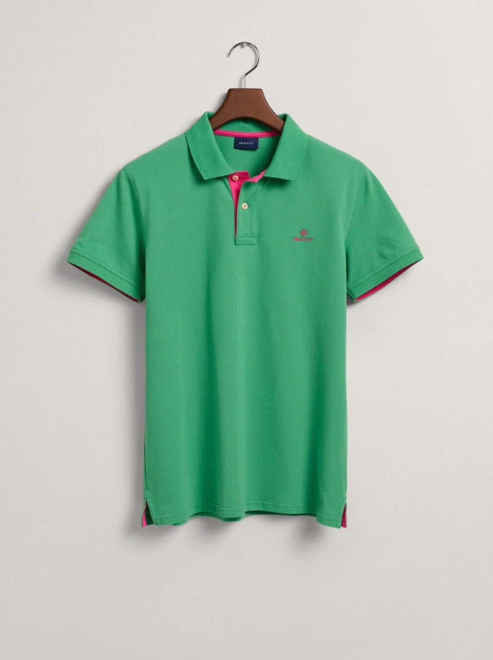 Contrast Collar Pique Rugger