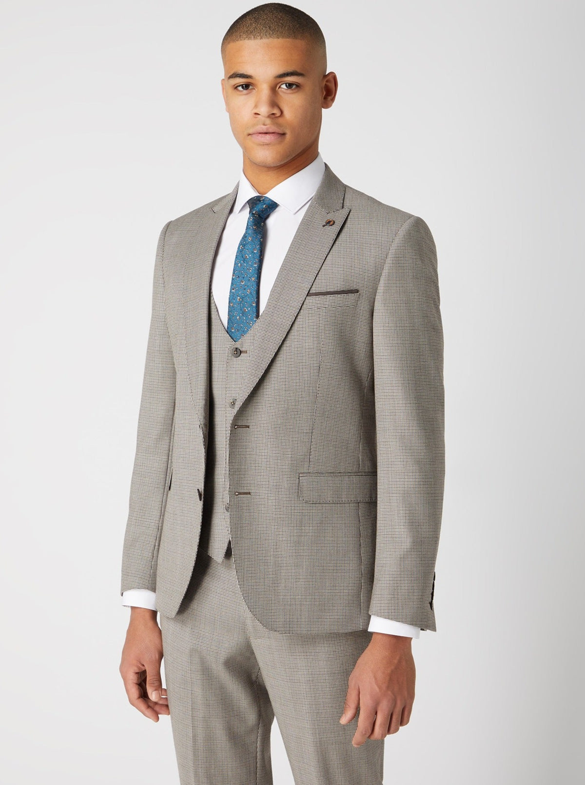 Slim Leg Wool-Rich Mix and Match Suit Trousers