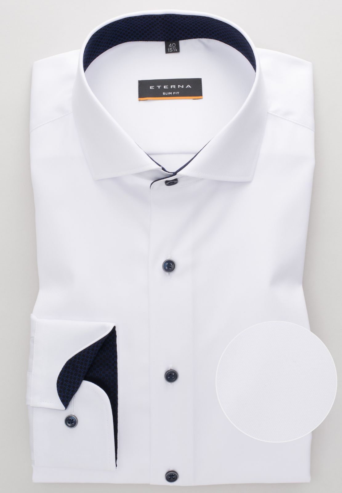 Slim Fit Cover Shirt with Contrast Button