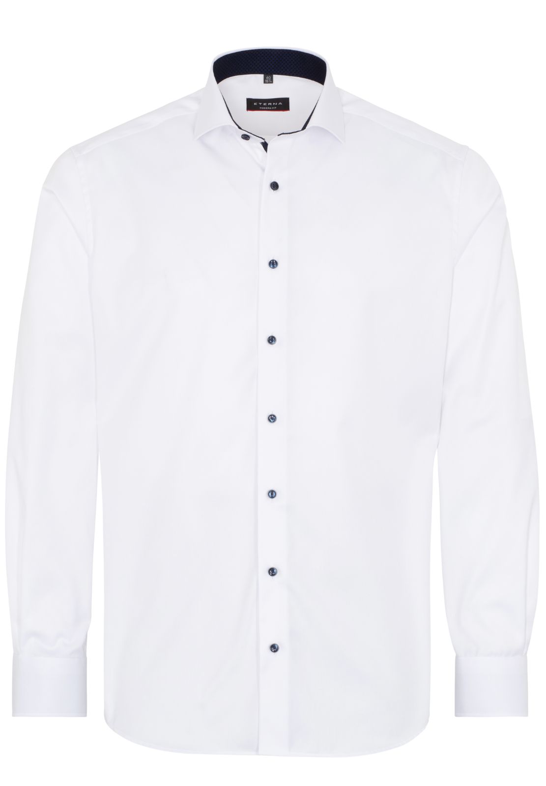 Modern Fit cover shirt with contrast button