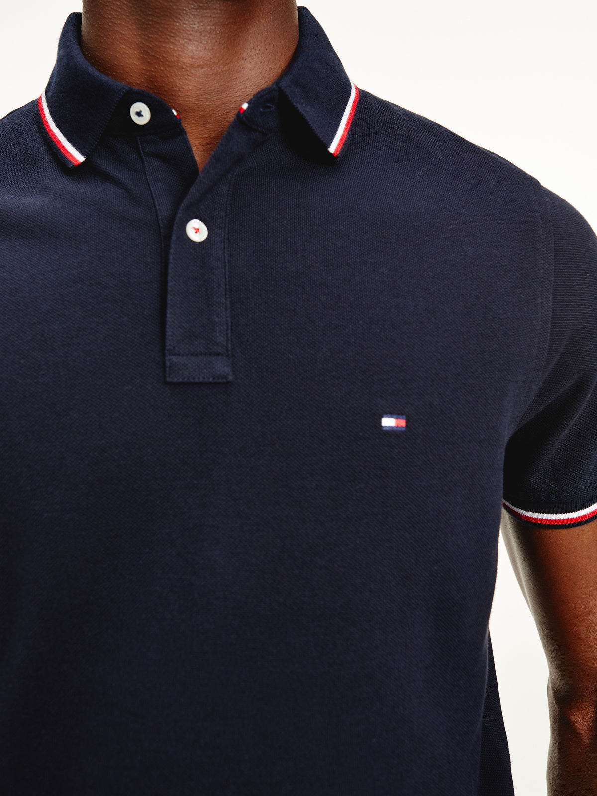 Organic Tipped Slim Fit Polo