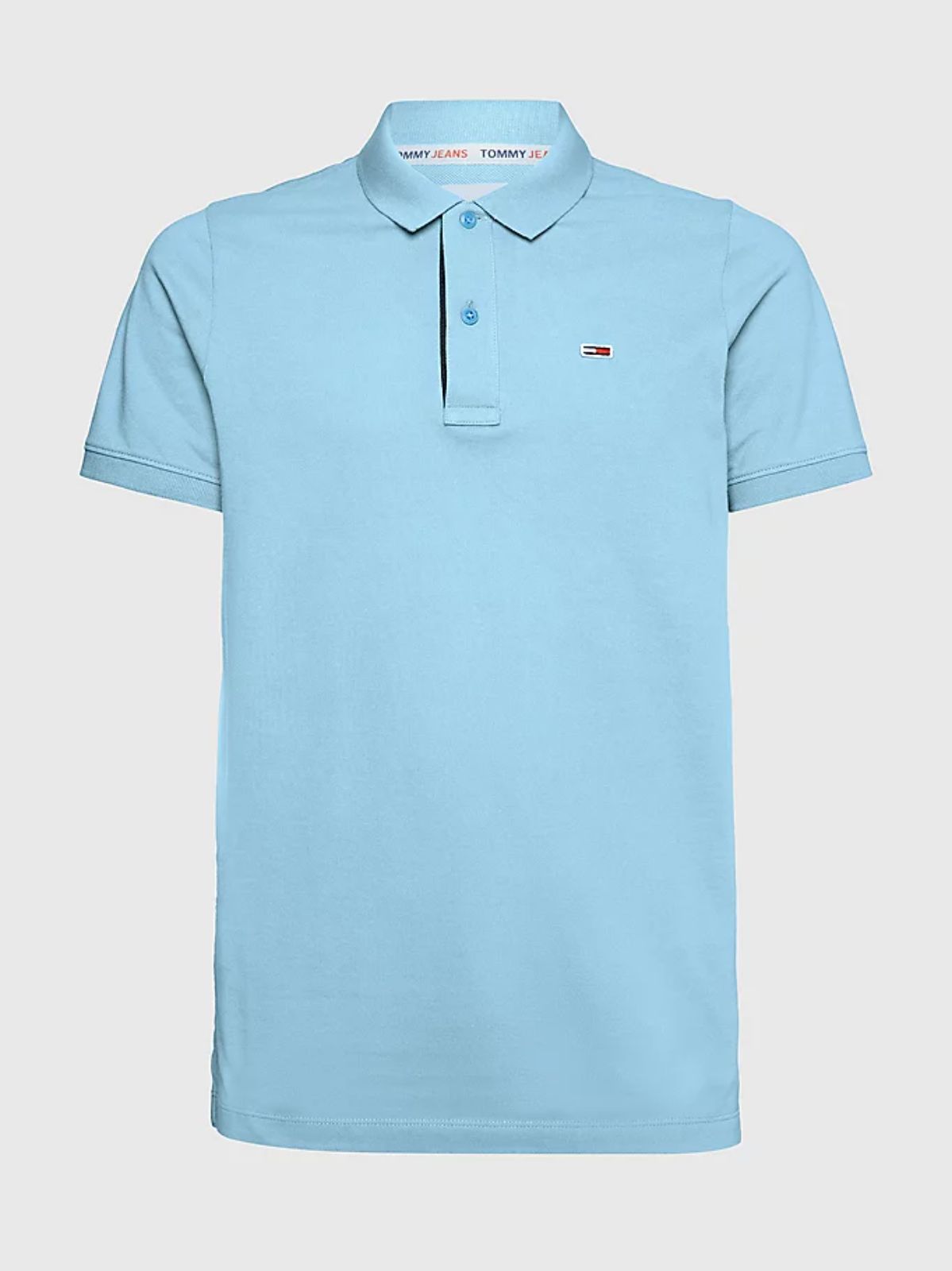 slim placket polo