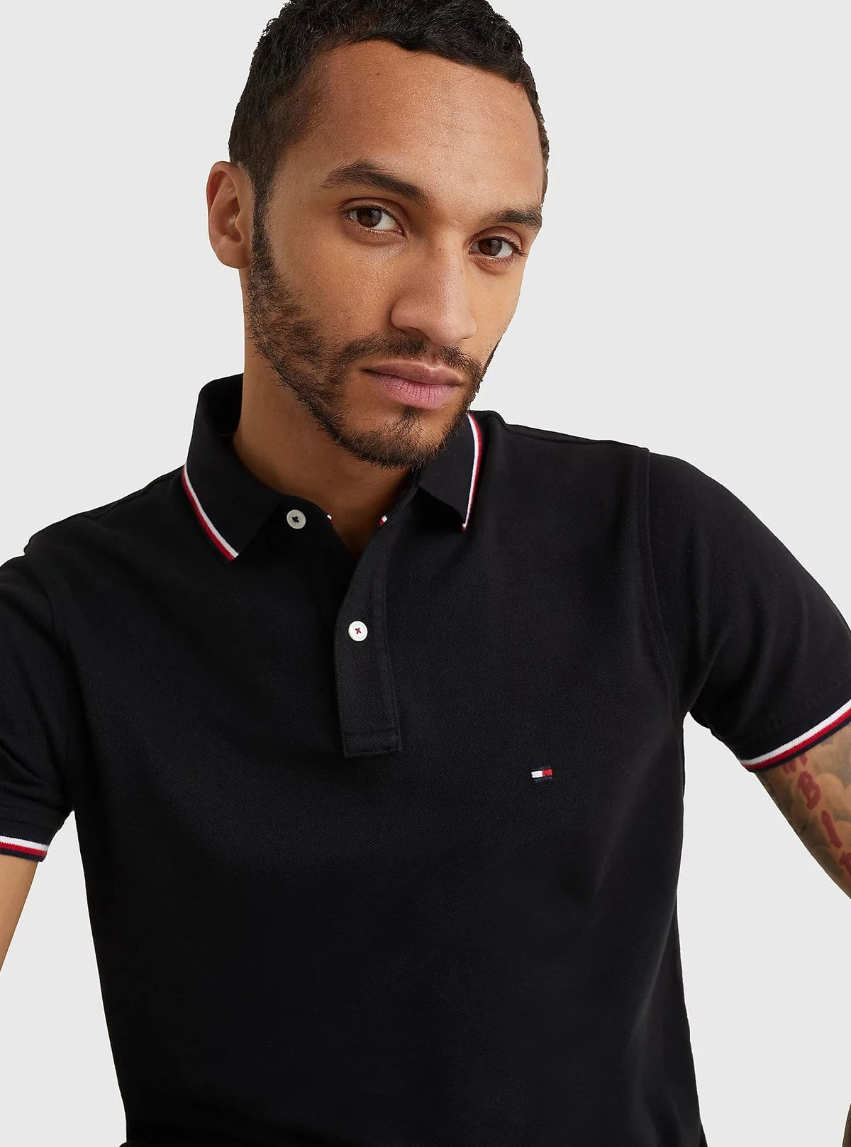 Organic Tipped Slim Fit Polo