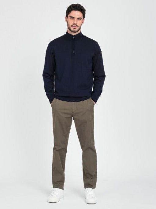 Merino Wool Half Zip